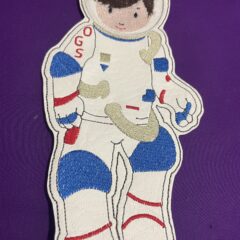 In The Hoop Astronaut Hanger Digital Download Machine Embroidery Design File 6x10 Hoop