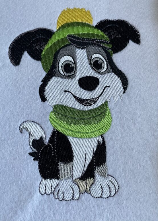 In The Hoop Clive the Collie / Dog Life Digital Download Machine Embroidery Design File 5×7 and 6x10 Hoop
