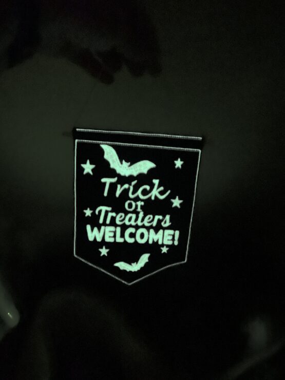 In The Hoop Trick or Treat Door Hanger Digital Download Machine Embroidery Design File 5×7 Hoop - Image 3