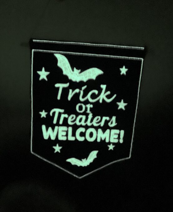 In The Hoop Trick or Treat Door Hanger Digital Download Machine Embroidery Design File 5×7 Hoop - Image 2