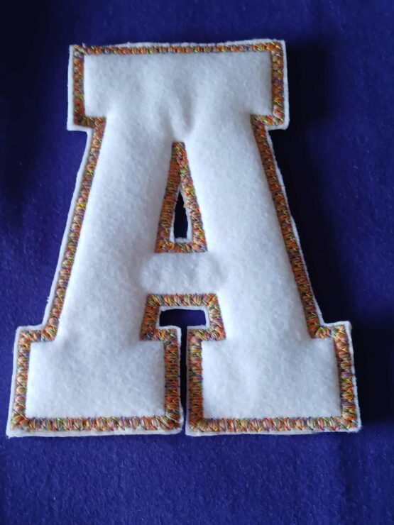 In The Hoop A-Z Uppercase Padded Alphabet Digital Download Machine Embroidery Design File 5x7 Hoop - Image 2