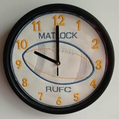 In The Hoop Rugby Ball Clock Face Digital Download Machine Embroidery Design File 8×8 or 12×8 Hoop