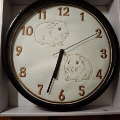 In The Hoop Guinea Pigs Clock Face Digital Download Machine Embroidery Design File 8×8 or 12×8 Hoop