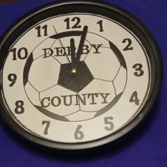 In The Hoop Football Clock Face Digital Download Machine Embroidery Design File 8×8 or 12×8 Hoop