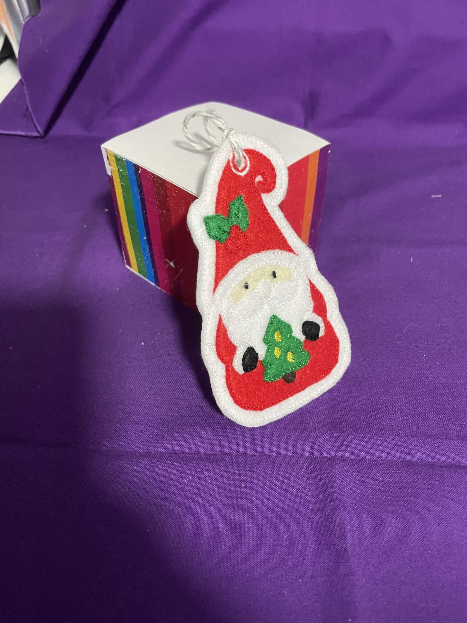 In The Hoop Applique Gnome Hanger Decoration Digital Download Machine Embroidery Design File 5X7 Hoop - Image 3