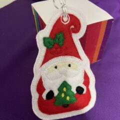 In The Hoop Applique Gnome Hanger Decoration Digital Download Machine Embroidery Design File 5X7 Hoop