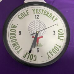 In The Hoop Golf Clock Face Digital Download Machine Embroidery Design File 8×8 or 12×8 Hoop